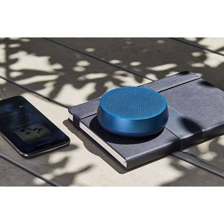 Lexon Mino L Bluetooth-Lautsprecher mit Mikrofon, blau – Bild 4
