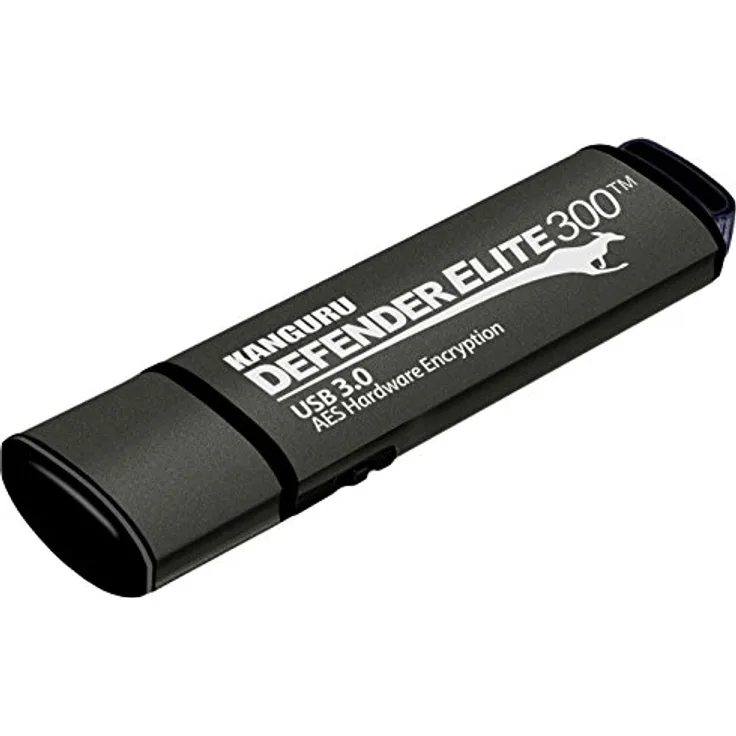 Kanguru Defender 300 USB-Stick 3.0, 64 GB, Schwarz