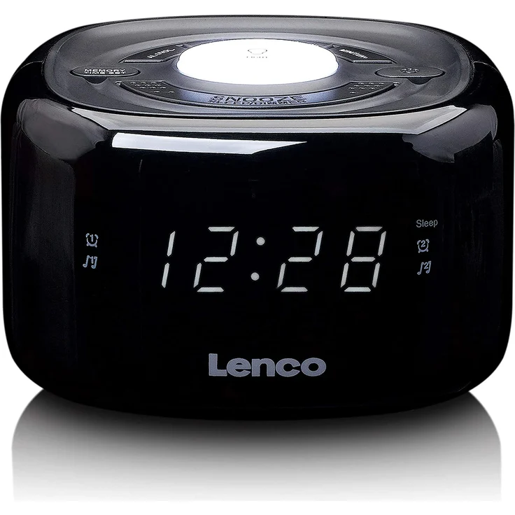 Lenco CR-12 Radiowecker, schwarz – Bild 1