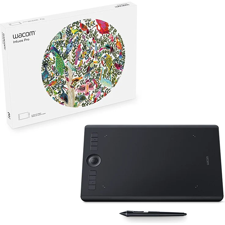 Wacom Intuos Pro Medium Grafik-Tablett mit Bluetooth-Funktion – Beliebtes Format für digitales Zeichnen und Fotoretusche mit besonders hoher Drucksensitivität und anpassbaren Befehlstasten – Bild 4