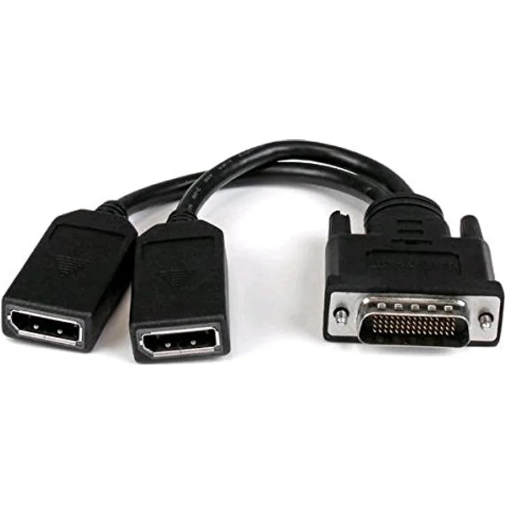 StarTech.com 20cm LFH 59 auf Dual DisplayPort DMS 59 Kabel, DMS-59 auf zweifach DisplayPort Kabeladapter, DMS zu 2x DP Y-Kabel, St-Bu