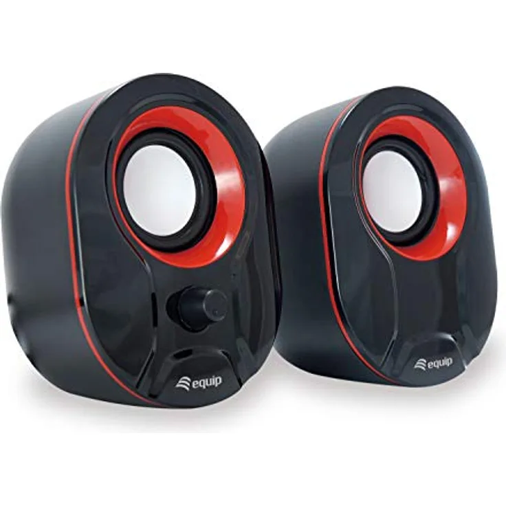 Equip Stereo 2.0 Lautsprecher,schwarz-weiß