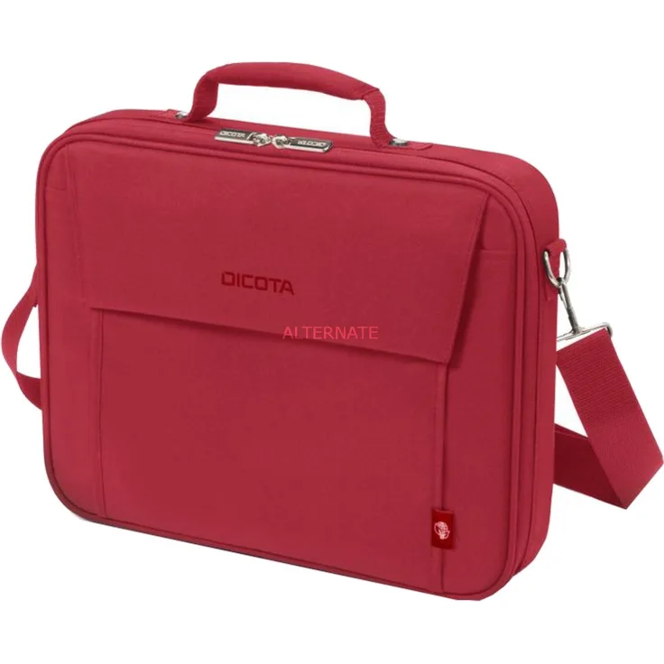 DICOTA Eco Multi BASE Notebooktasche, rot, bis 43,9 cm (17,3'')