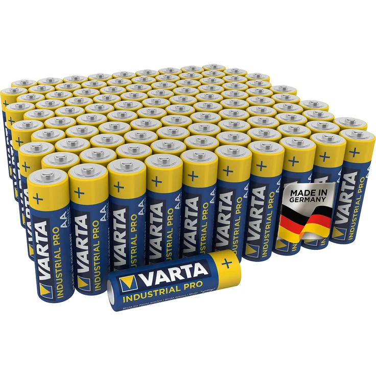 Varta Industrial Pro AA Mignon Alkaline Batterien LR6 - 100er Pack, Design kann abweichen – Bild 1