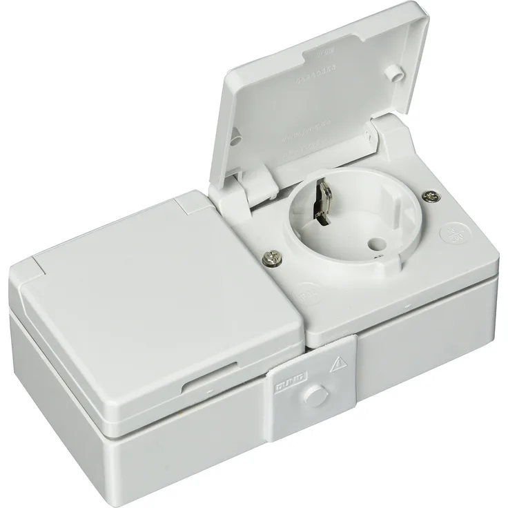 Jung Steckdose SCHUKO 622WW 2fach waagerecht