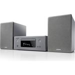 Denon OL N-10 Kompaktanlage, HiFi Verstärker, CD-Player, Internetradio, Musikstreaming, HEOS Multiroom, Bluetooth & WLAN, AirPlay 2, Alexa Kompatibel, 2 Optische TV-Eingänge, mit Lautsprecher, grau