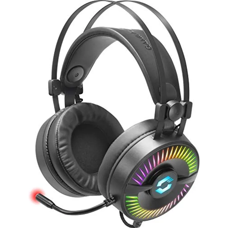 Speedlink QUYRE RGB 7.1 Gaming Headset individualisierbarer Sound RGB-Beleuchtung für PC-Notebook-Laptop, schwarz