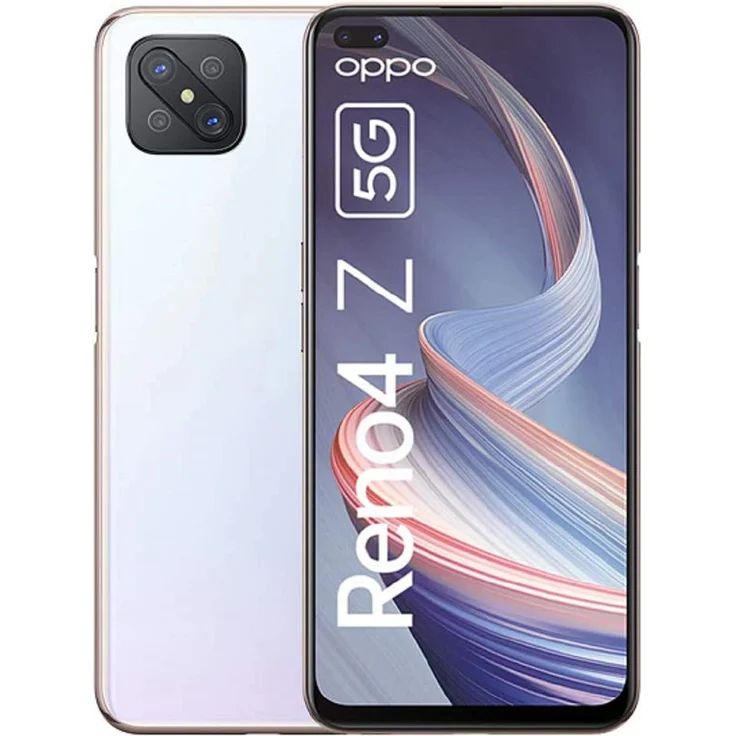 Oppo Reno4 Z 5G Smartphone 16,69cm (6,57 Zoll) LTPS, LCD-Display, 128GB interner Speicher, 8GB RAM, Dual-SIM, Dew White – Bild 1
