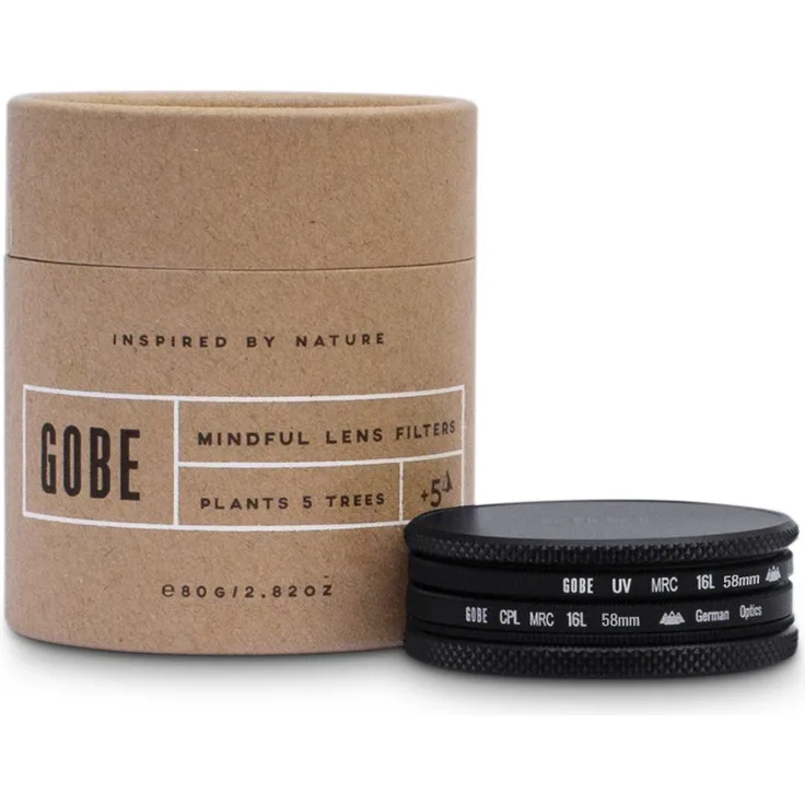 Gobe Filter Kit 58mm SCHOTT MRC 16-lagig: UV + CPL-Polarisator