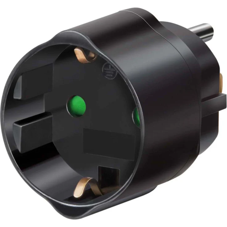Brennenstuhl 1508550 Steckdosenadapter, Schwarz – Bild 1
