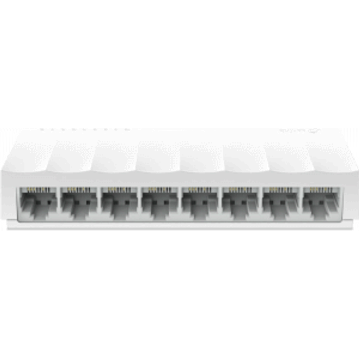 TP-Link Fast Ethernet Switch mit 8 Ports 10-100 Mbit-s Desktop Ethernet Splitter Hub Ethernet Plug-and-Play ohne ausreichend Lüfter, unmanaged (LS1008)