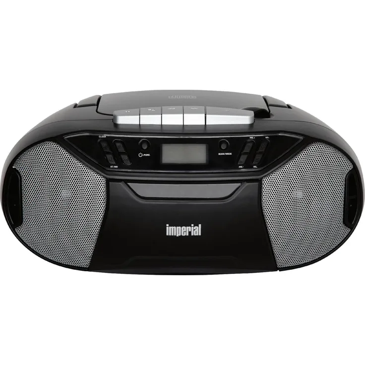 IMPERIAL DABMAN PBB 1 CD-Player (DAB+, FM-Radio, Kassettenabspieler, Kopfhöreranschluss, LC-Display, Netz- oder Batteriebetrieb)