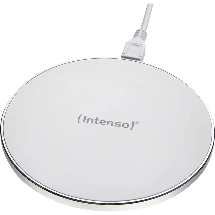 Intenso WA1 Wireless Charger Ladegerät Induktive Ladestation, Qi Ladestation, 10 W, weiß (mit Schnellladeadapter) – Bild 2