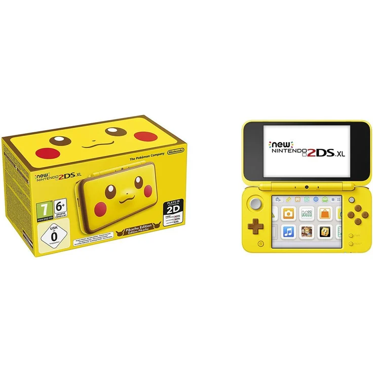 New Nintendo 2DS XL Pikachu Edition Gelb 256MB & 4GB Speicherkarte – Bild 7