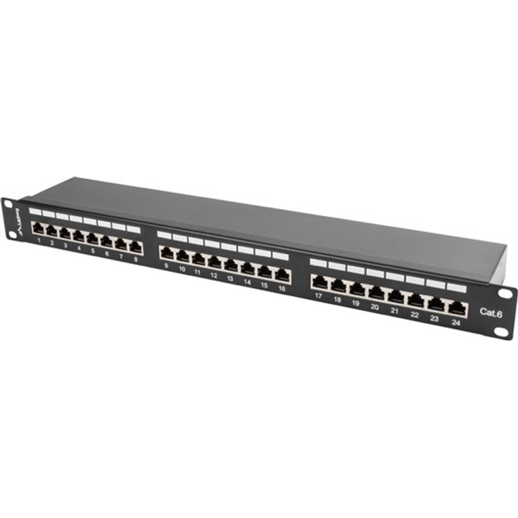 Lanberg-Panel-Patch PPS6-1024-B (1U, Kat 6, 24xRJ-45) (PPS6-1024-B)
