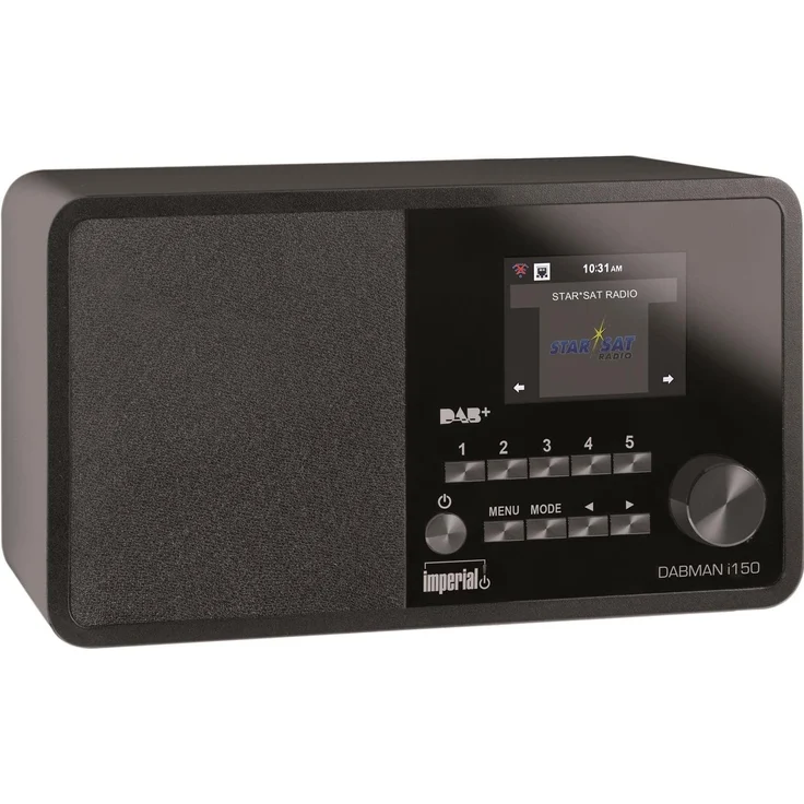 Imperial Dabman I150 Tischradio mit WLAN, LED-Anzeige, schwarz – Bild 1