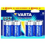 VARTA Longlife Power Batterie D Mono Alkaline Battere LR20, 4er Pack