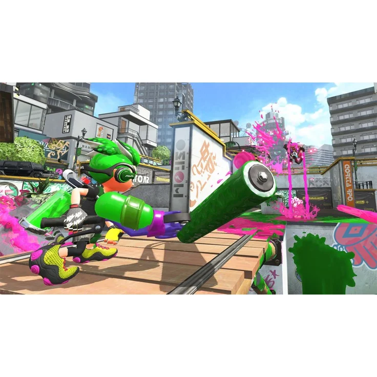 Nintendo Switch1 Neon-Blau Neon-Rot 32GB + Bundle inkl. Splatoon 2 (altes Modell) – Bild 6