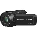 Panasonic HC-V808EG-K Full HD Camcorder (LEICA DICOMAR Objektiv, Full HD 50p Video, 24x opt. Zoom, opt. Bildstabilisator, WiFi, Wireless Twin Camera)