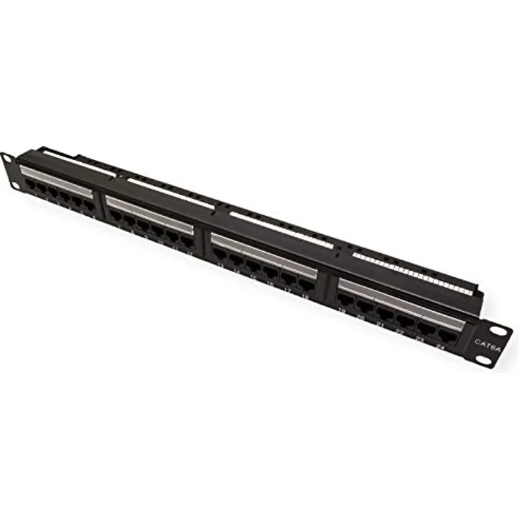 VALUE Kat.6A 19''-Patchpanel, 24 P, ungeschirmt, schwarz