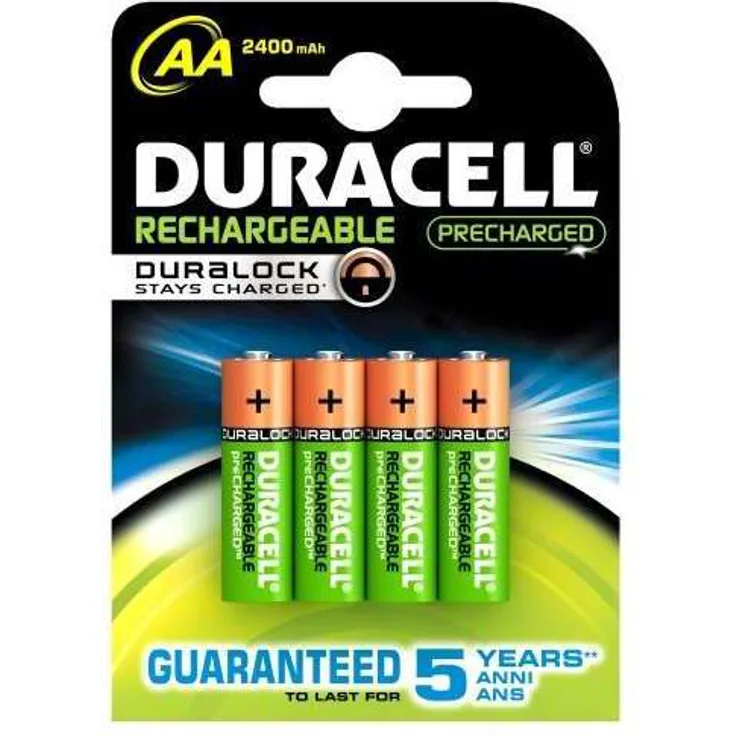 Duracell PreCharged HR06 Mignon (AA)-Akku NiMH 2500 mAh 1,2V 4St.