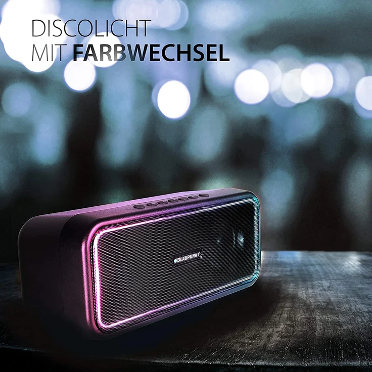Blaupunkt PS 200, True Wireless Bluetooth-Lautsprecher, geeignet für Party, schwarz – Bild 4