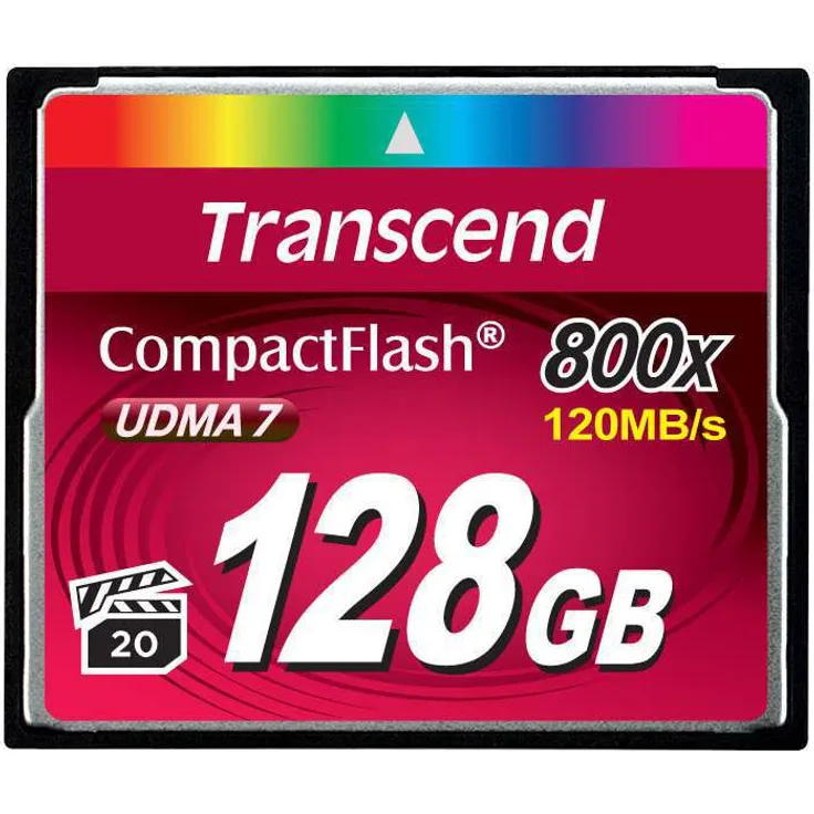 Transcend 128GB CompactFlash 800 Speicherkarte TS128GCF800