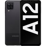 Samsung Galaxy A12 Smartphone 16,51cm (6,5 Zoll) IPS-Display, 64GB interner Speicher, Dual-SIM, Android, Schwarz