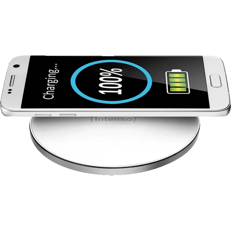 Intenso WA1 Wireless Charger Ladegerät Induktive Ladestation, Qi Ladestation, 10 W, weiß (mit Schnellladeadapter) – Bild 9