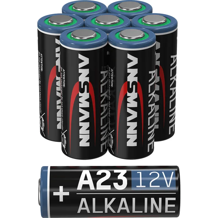 ANSMANN A23 12V Alkaline Batterie - 8er Pack MN21 Batterien geeignet für Alarmanlagen, Garagentoröffner, Fernbedienung & vieles mehr- Einwegbatterie
