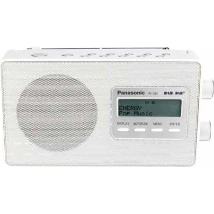 Panasonic RF-D10EG-W Digitalradio (DAB+-UKW Tuner, Netz- und Batteriebetrieb) weiß – Bild 2