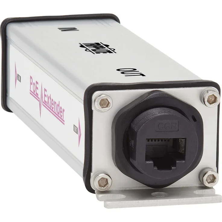 Gigabit Ethernet PoE Extender Cat5e-6-6a 1-Port wasserabweisend