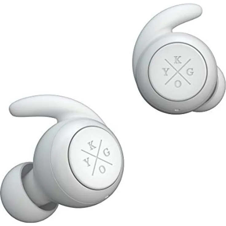 Kygo E7-900 True Wireless In-Ear Kopfhörer (wasserfester Bluetooth Ohrhörer mit Multifunktionsbedientaste & Mikrofon, 3.5 Stunden Akkulaufzeit) Weiß