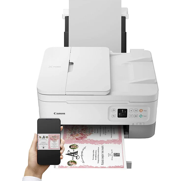 Canon PIXMA TS7451 (3-in-1) Multifunktionsdrucker - Farbe, Druckgeschwindigkeit: 13 s/w, 6,8 Farbe, Auflösung: 4800 x 1200, WLAN, AirPrint, Mobile Print, Wi-Fi Direct, Cloud Print (4460C026) – Bild 5