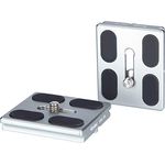 Rollei Schnellwechselplatte I 2 Stück I Metallic Grün I Arca-Swiss kompatibel I Passend zu Lion Rock 20