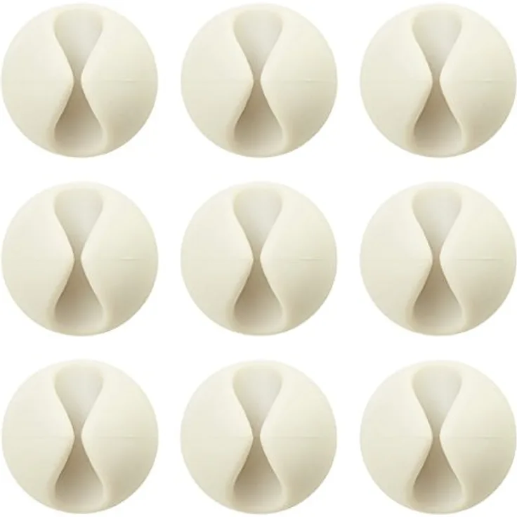 BlueLounge CableDrop Mini Kabelclips (9-er Pack) weiß