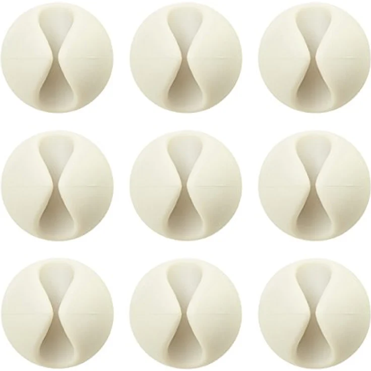 BlueLounge CableDrop Mini Kabelclips (9-er Pack) weiß
