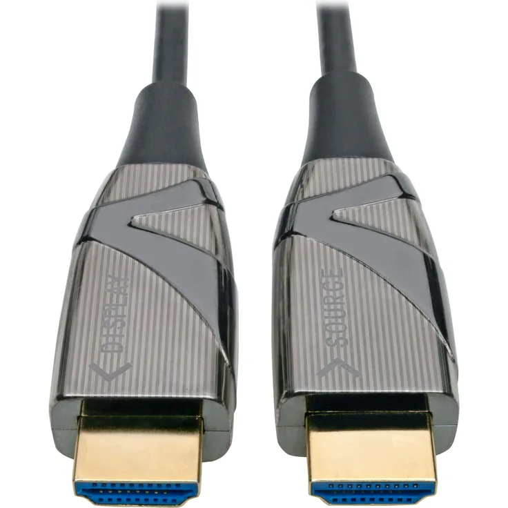 Tripp Lite Glasfaser HDMI 2.0 (aktives HDMI-Kabel), High Speed HDMI-Kabel, 4K, 60Hz, 4:4, 18 Gbit-s, 5 m, Schwarz (P568-05M-FBR)