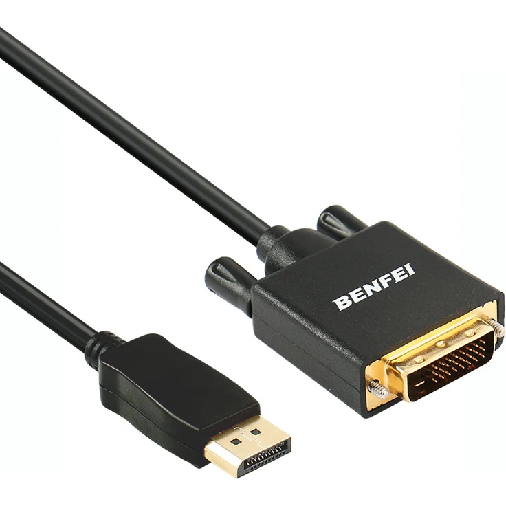 DisplayPort auf DVI, BENFEI 1,8m Vergoldet 1080P DisplayPort DP zu DVI Kabel - Preisvergleich – Bild 1