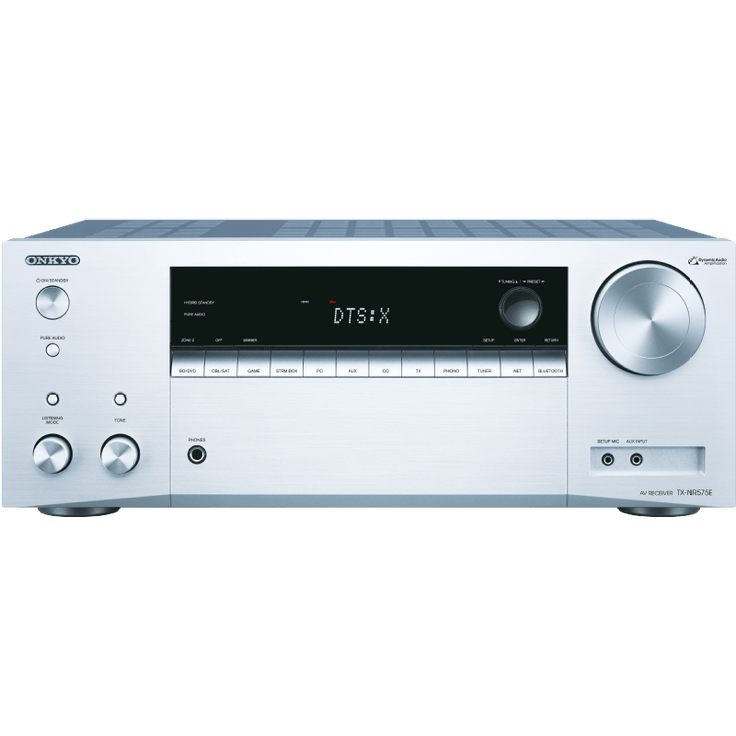 Onkyo TX-NR575E 7.2-AV-Receiver silber