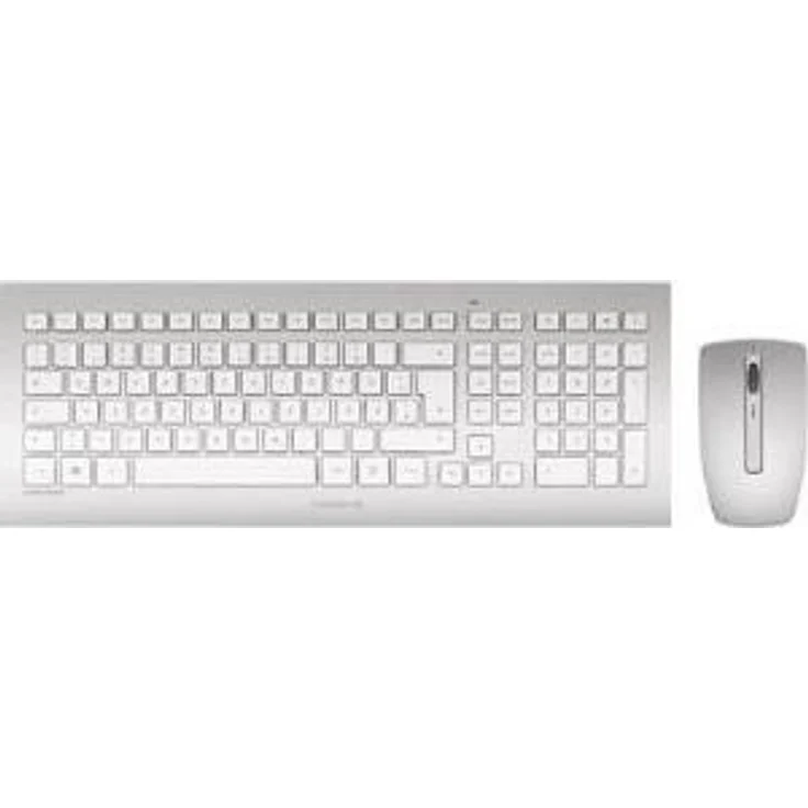 CHERRY DW 8000 - Tastatur-und-Maus-Set - kabellos - 2.4 GHz - QWERTZ - Deutsch - weiß, Silber (JD-0310DE) – Bild 1