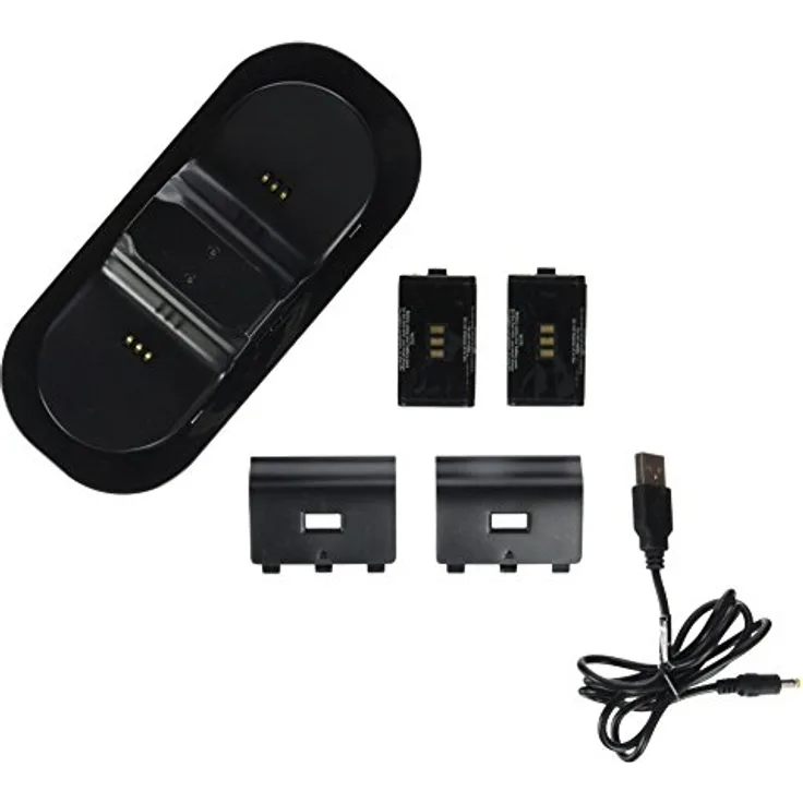 Speedlink TWINDOCK USB Charging System - Ladestation für Xbox One Controller (Für zwei Gamepads gleichzeitig - Ladezeit: ca. 6 h - bis zu 10 h Spielzeit) für Gaming-Konsole, schwarz