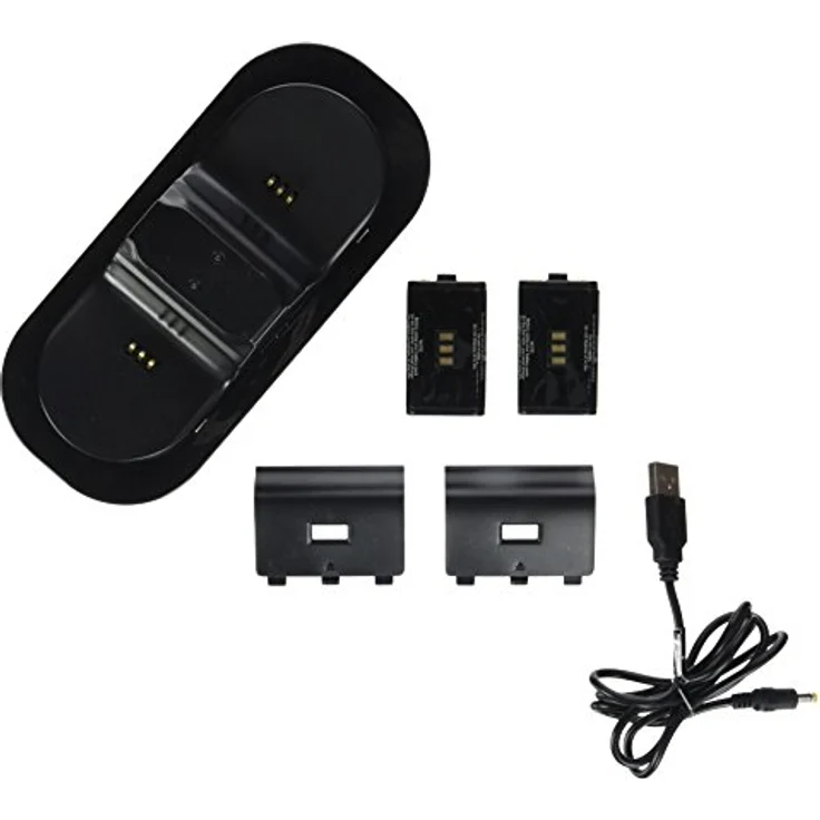 Speedlink TWINDOCK USB Charging System - Ladestation für Xbox One Controller (Für zwei Gamepads gleichzeitig - Ladezeit: ca. 6 h - bis zu 10 h Spielzeit) für Gaming-Konsole, schwarz