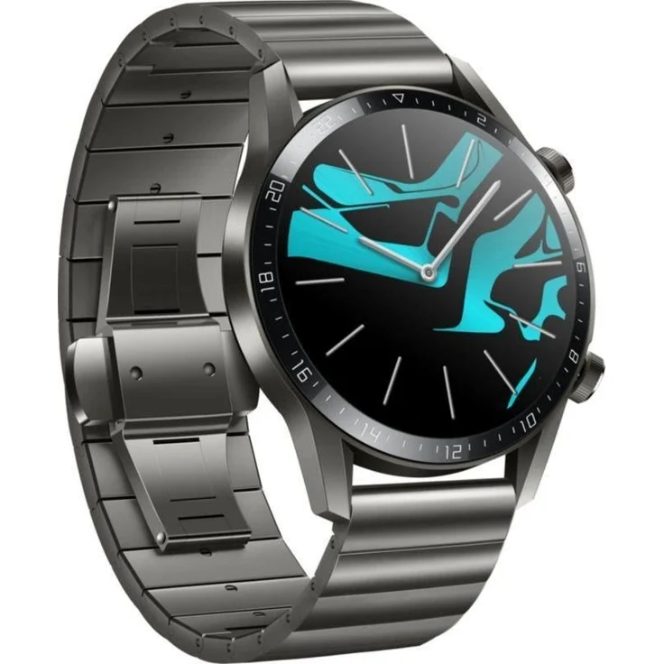 Huawei Watch GT2 Smartwatch GPS, Unisex, 46mm, Schwarz/Titanium Gray – Bild 1