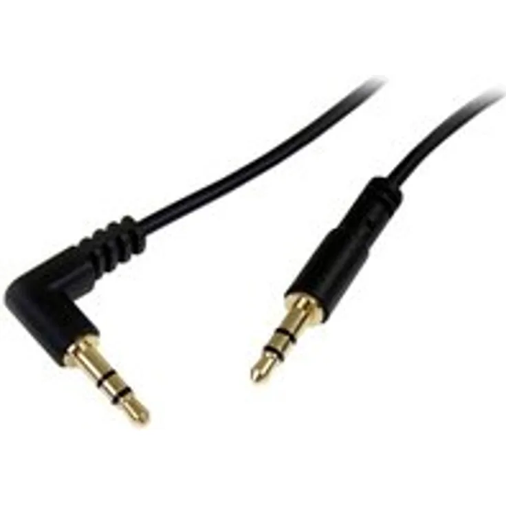 StarTech.com Klinke Audiokabel für iPhone, iPod, iPad, MP3-Player, Audiogerät - 1,83 m - 1 x Klinke Stecker Stereo Audio - 1 x Klinke Stecker Stereo Audio - Vergoldet - Schwarz