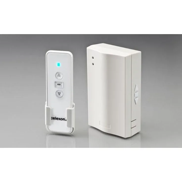 Celexon 1090851, RF Wireless, Weiß, Projection screen, Drucktasten