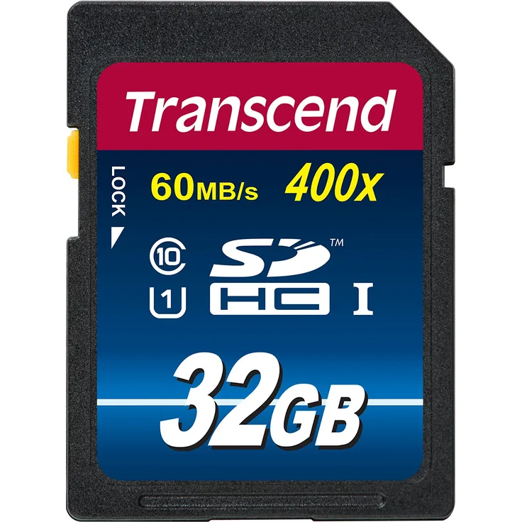 Transcend TS32GSDU1 SDHC-Speicherkarte Klasse 10 UHS-I (Premium), Übertragungsrate 90 MB-s