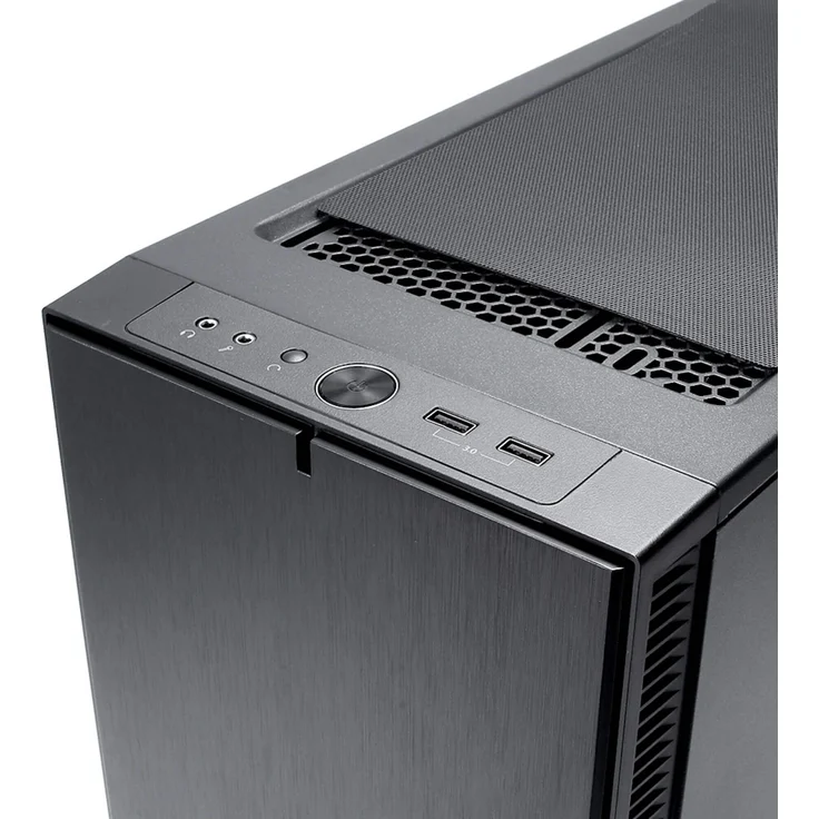 Fractal Design Define Mini C Tempered Glass, PC Gehäuse (Midi Tower mit Seitenteil aus gehärtetem Glas) Case Modding für (High End) Gaming PC, schwarz – Bild 2
