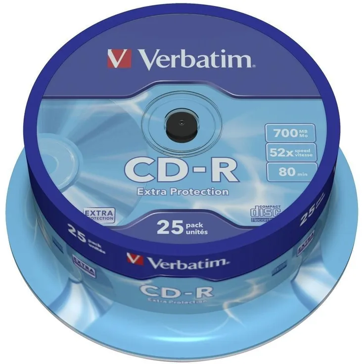 Verbatim Extra Protection CD-R 80min/700MB 52x, 25er-Spindel (43432)