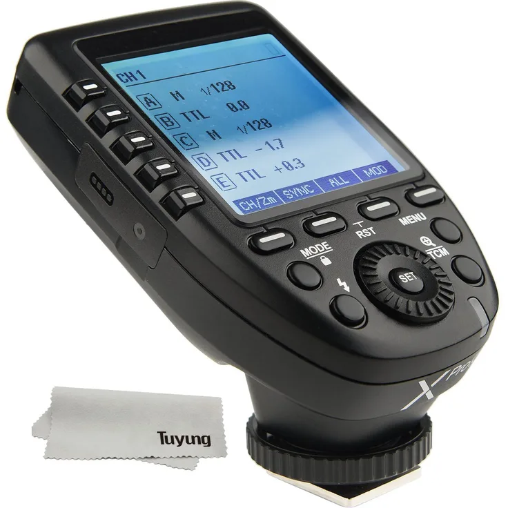 Godox Xpro-C E-TTL II, 2.4 G, drahtloser Blitzauslöser, mit High-Speed-Synchronisierung, 1/8000S X System, mit großem LCD-Bildschirm, Transmitter für EOS-Kameras von Canon